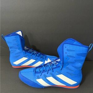 adidas Box Hog 4 Boxing Shoes Blue White GW1402 Men Size 11 / Women Size 12